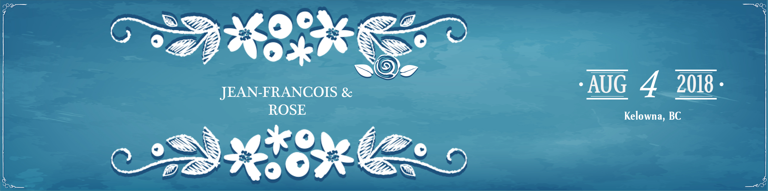Rose & J-F Wedding page Logo